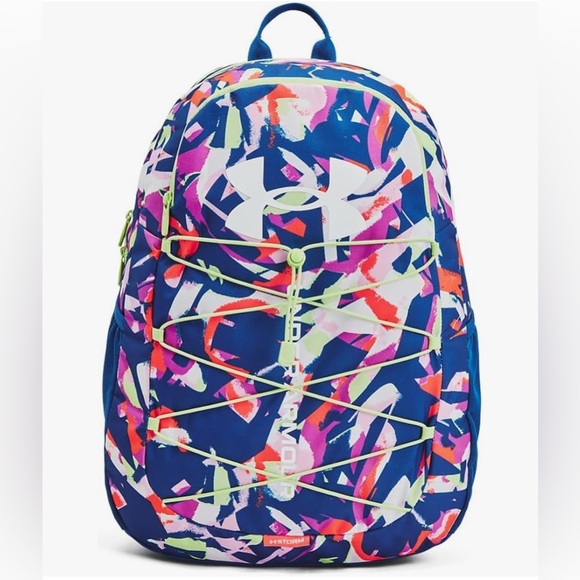 Under Armour Unisex-Adult Hustle Sport Backpack, (433) Tech Blue/Tech Blue/White - Picture 1 of 7